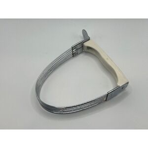 Vintage Pastry Blender Chrome Wire Blades Cream Handle Baking Tool